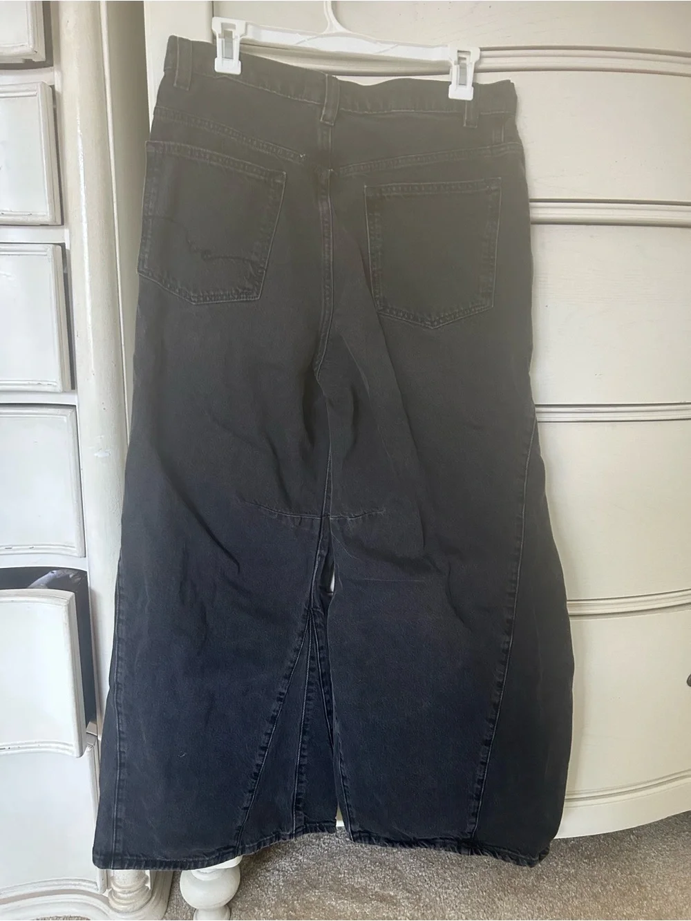 Free People Black Wide-Leg High-Rise Jeans - Picture 6 of 6